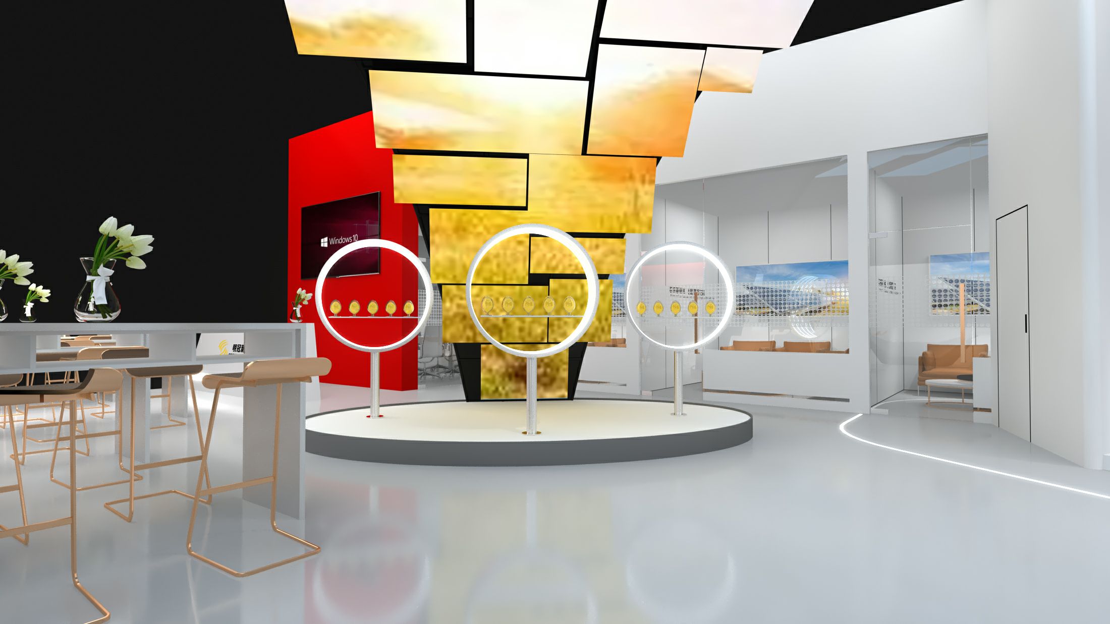 明冠新材展位設(shè)計搭建突顯科技，在2022光伏展上呈現(xiàn)更多研發(fā)成果